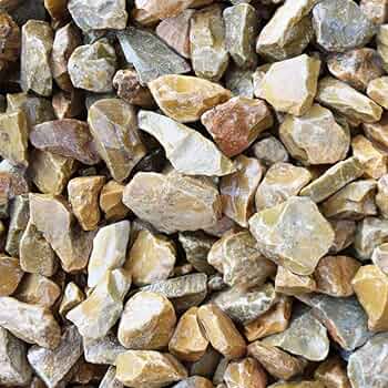 砂利 化粧砂利 イエロー 黄色 大粒 500kg 5分　(18mm～35mm) 砂利 黄色 レモンイエロー 20kg 化粧砂利 庭石 砕石 ロック